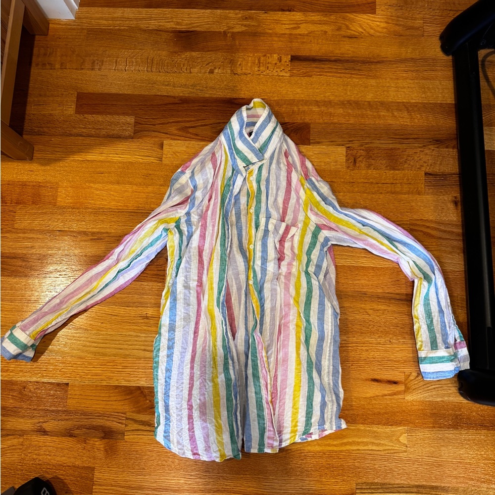 Rainbow gap blouse